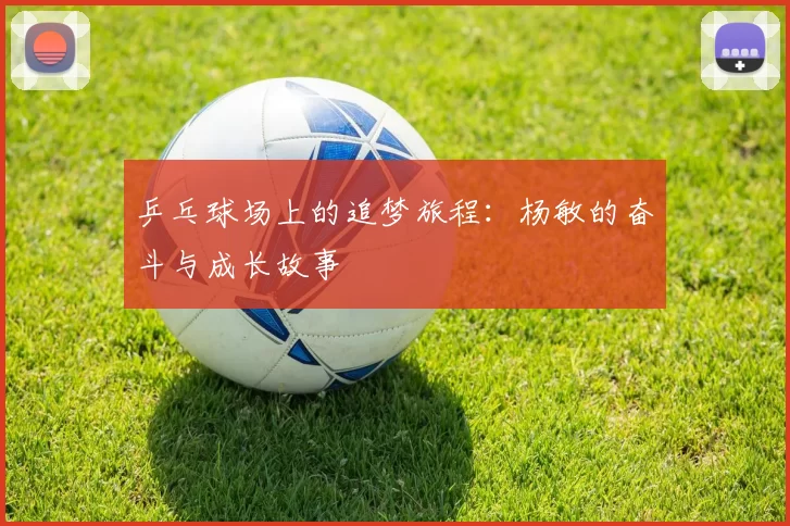 乒乓球场上的追梦旅程：杨敏的奋斗与成长故事