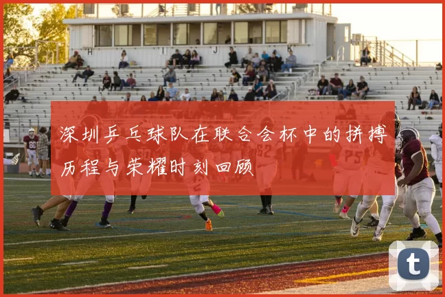 深圳乒乓球队在联合会杯中的拼搏历程与荣耀时刻回顾